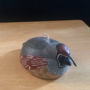 CANDLE - NEW Handmade Gambel Quail Bird wax Candle San Francisco Candle Company
